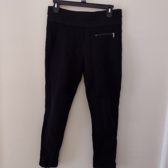 Zara Pants - Zara Basic Black High Waisted Wide Waistband Leggings Size L